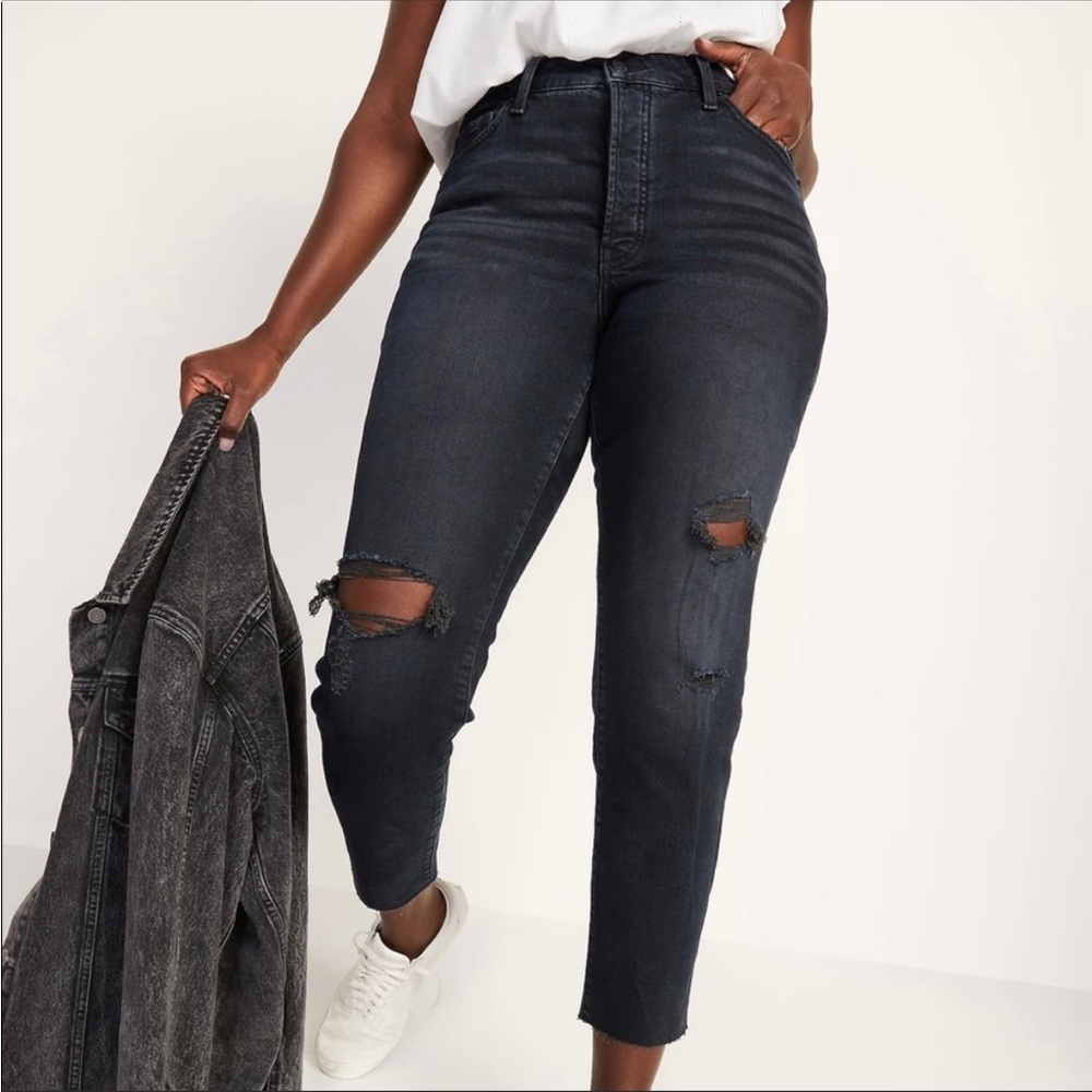 NWT Old Navy High waisted OG straight cut off Jeans